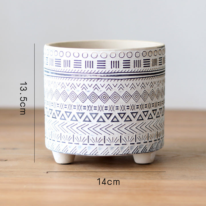 Decorative flower pot with elegant pattern Bowlift