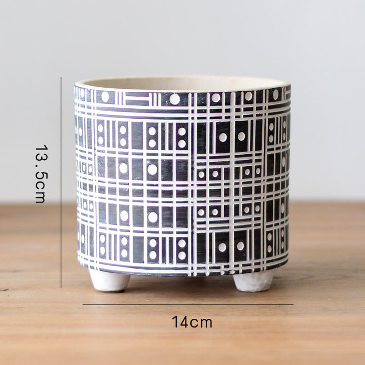 Decorative flower pot with elegant pattern Bowlift