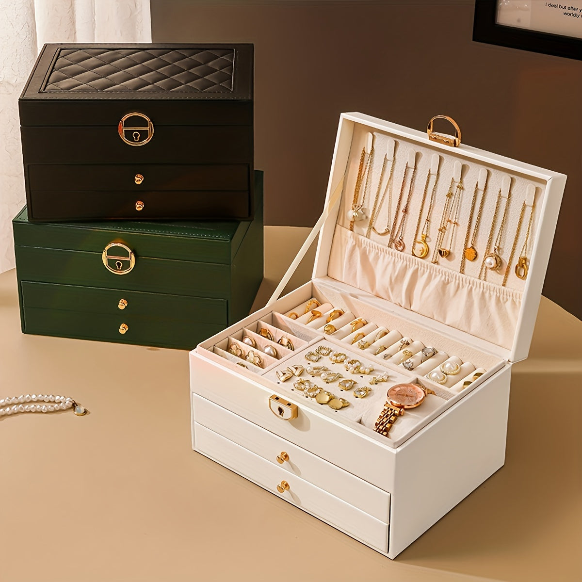 BowLift | Jewelry Box Leather Organizer with Drawers
