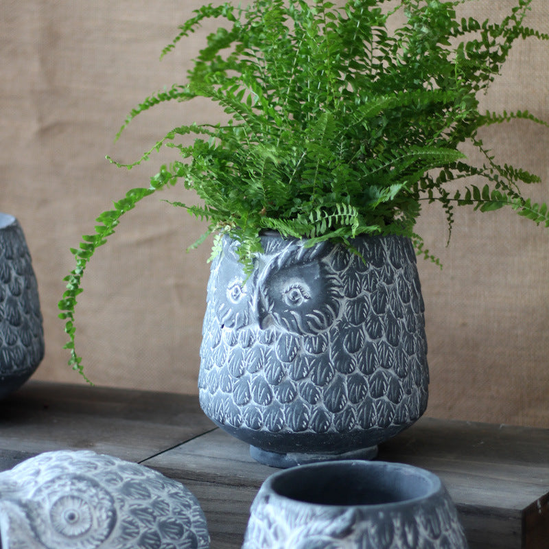 Decorative Owl Ceramic Pot Bowlift