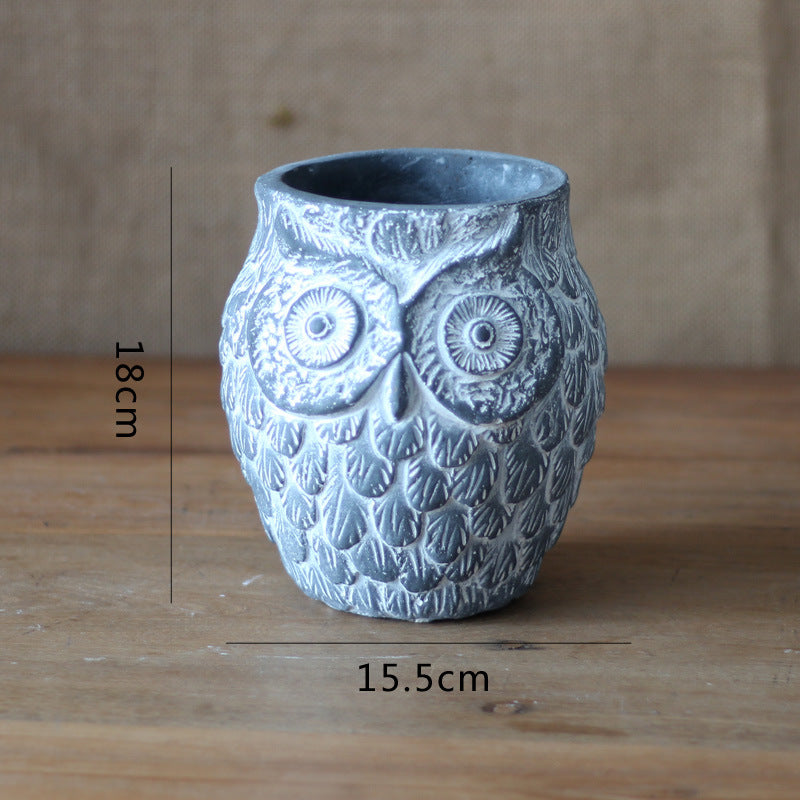 Decorative Owl Ceramic Pot Bowlift