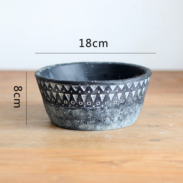 Elegant decorative pot made of high-quality concrete Bowlift