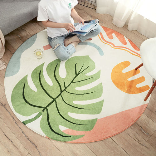 BowLift | Modern Living Room Rug Multicolor Color Block Indoor Rug Synthetic Non-Slip Stain Resistant Rug