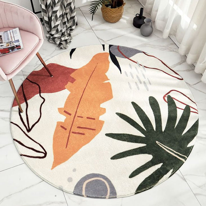 BowLift | Modern Living Room Rug Multicolor Color Block Indoor Rug Synthetic Non-Slip Stain Resistant Rug