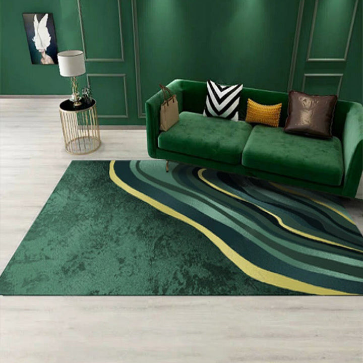 BowLift | Nordic Geo Printed Rug Multi-Color Synthetic Carpet Easy Care Machine Washable Indoor Carpet for Parlor