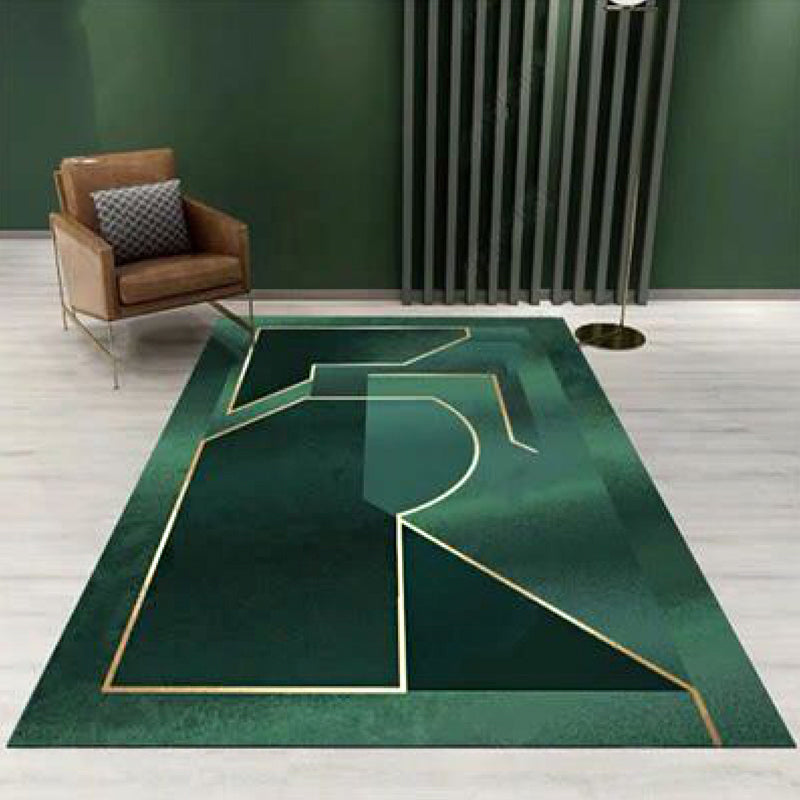 BowLift | Nordic Geo Printed Rug Multi-Color Synthetic Carpet Easy Care Machine Washable Indoor Carpet for Parlor