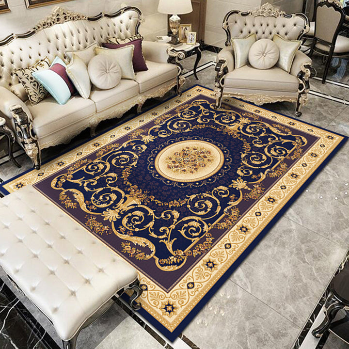BowLift | Nostalgia Floral Printed Rug Multicolor Synthetic Indoor Rug Non-Slip Backing Washable Rug for the Living Room