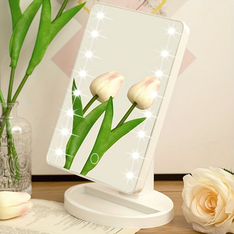 GlowPerfect - Portable Makeup Mirror with 16 LEDs Bowlift