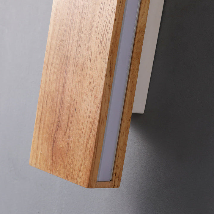 BowLift | OakBeam | Minimalist Solid Wood LED Wall Light