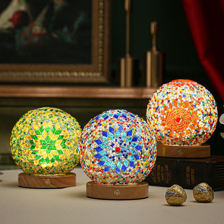BowLift | BohoGlow – Modern Bohemian Table Lamp with USB Charging