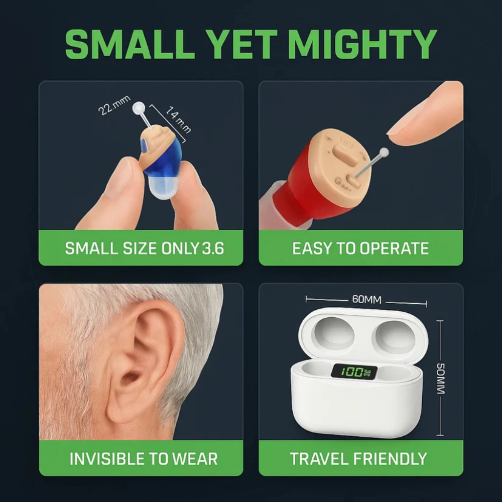 BowLift | Invisible Rechargeable Hearing Aids UK – Discreet In Ear Hearing Aids for Clear Sound & Comfort | Small Hidden Hearing Aid