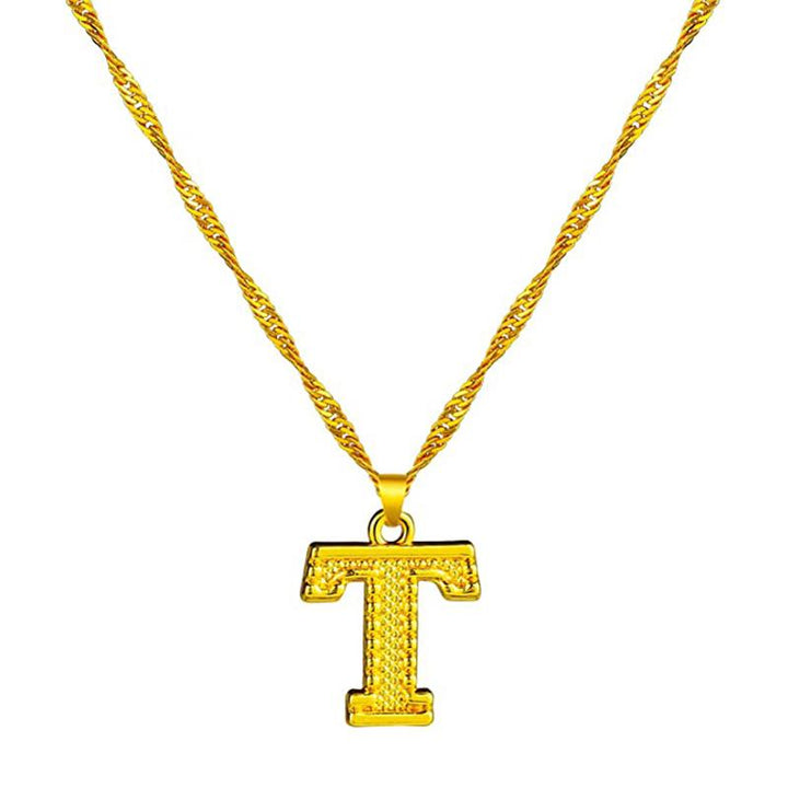 BowLift | 18K gold-plated initial letter necklace