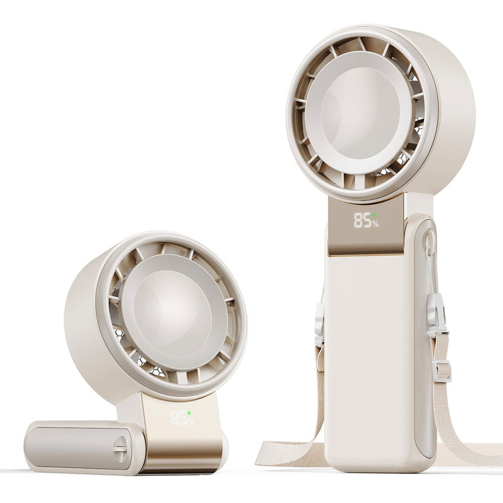 Foldable Bladeless Handheld  Portable Rechargeable  Fan | Bowlift