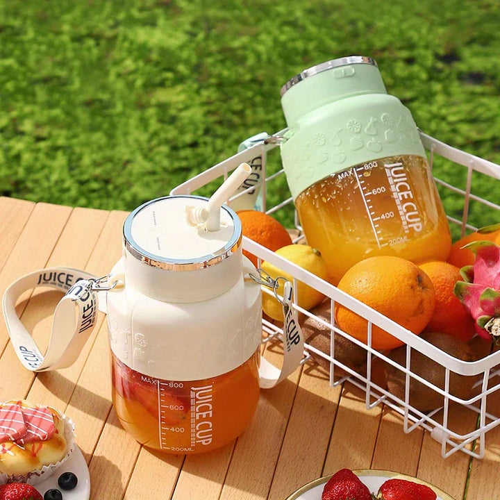BowLift | 2in1 Bottle Mixer with Straw 800ml - Perfect for On the Go!