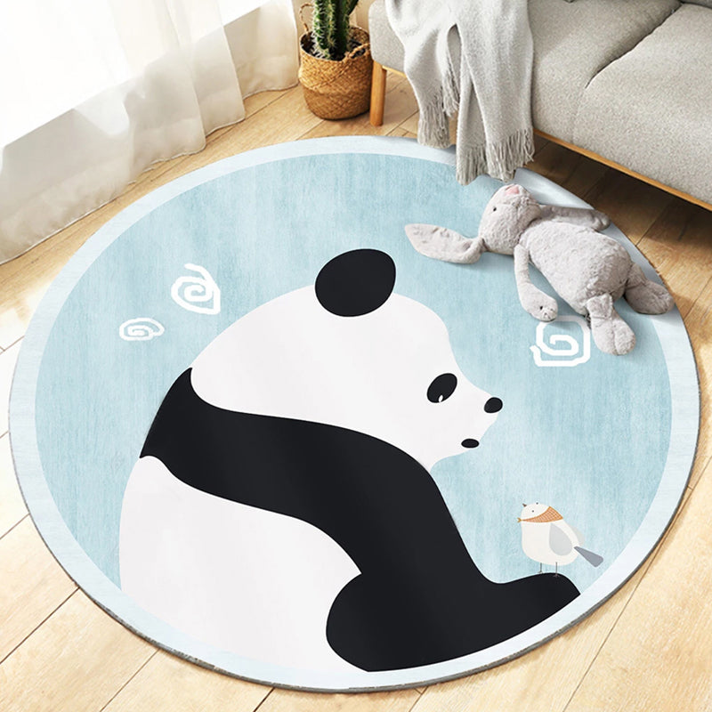 Cute Bedroom Rug Multicolored Cartoon Printed Carpet Synthetic Non-Slip Back Washable Indoor Rug | Bowlift