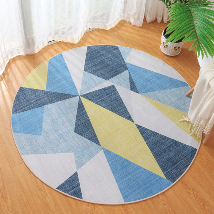 Cute Bedroom Rug Multicolored Cartoon Printed Carpet Synthetic Non-Slip Back Washable Indoor Rug | Bowlift