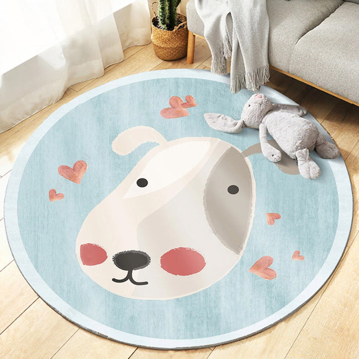 Cute Bedroom Rug Multicolored Cartoon Printed Carpet Synthetic Non-Slip Back Washable Indoor Rug | Bowlift