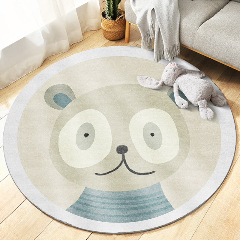 Cute Bedroom Rug Multicolored Cartoon Printed Carpet Synthetic Non-Slip Back Washable Indoor Rug | Bowlift