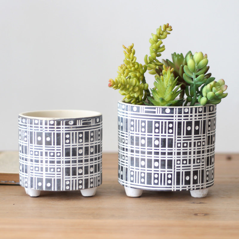 Decorative flower pot with elegant pattern Bowlift