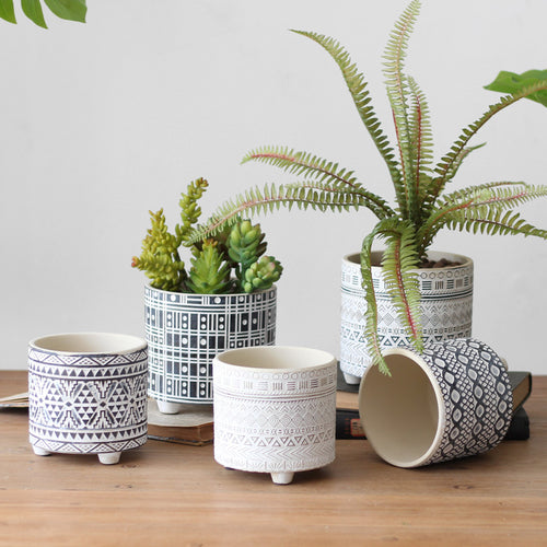 Decorative flower pot with elegant pattern Bowlift