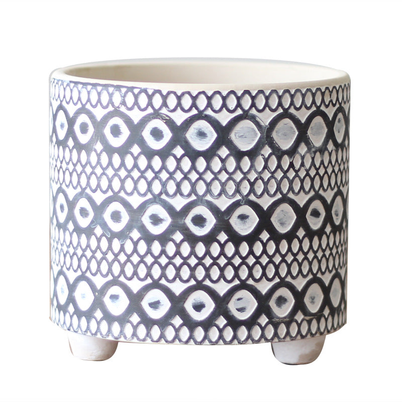 Decorative flower pot with elegant pattern Bowlift