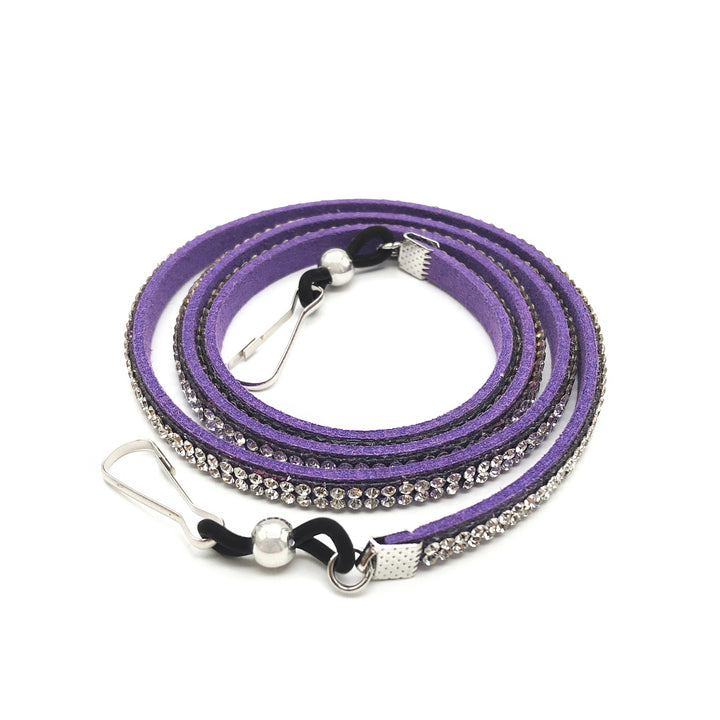 Decorative Crystal-Accent Eyewear Strap Bowlift