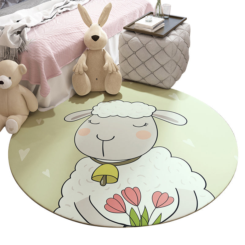 BowLift | Beautiful Children's Room Carpet Colorful Cartoon Printed Indoor Carpet Polypropylene Pet-Friendly Machine Washable Carpet