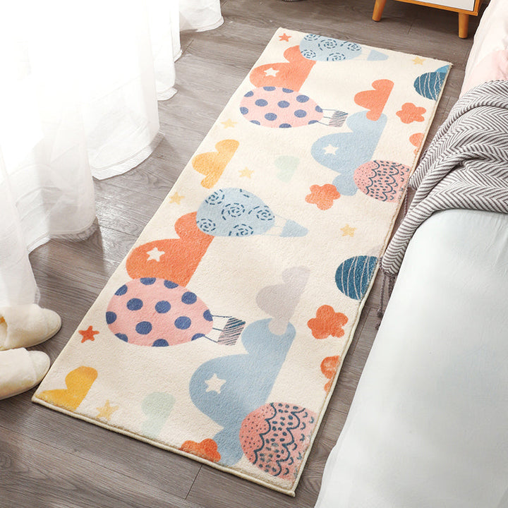 BowLift | Beautiful Children's Room Rug Multi-colored Cartoon Printed Area Rug Lambswool Non-slip Machine Washable Rug