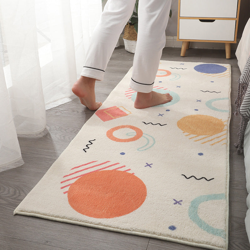 BowLift | Beautiful Children's Room Rug Multi-colored Cartoon Printed Area Rug Lambswool Non-slip Machine Washable Rug