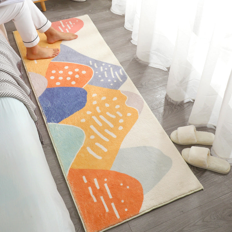 BowLift | Beautiful Children's Room Rug Multi-colored Cartoon Printed Area Rug Lambswool Non-slip Machine Washable Rug