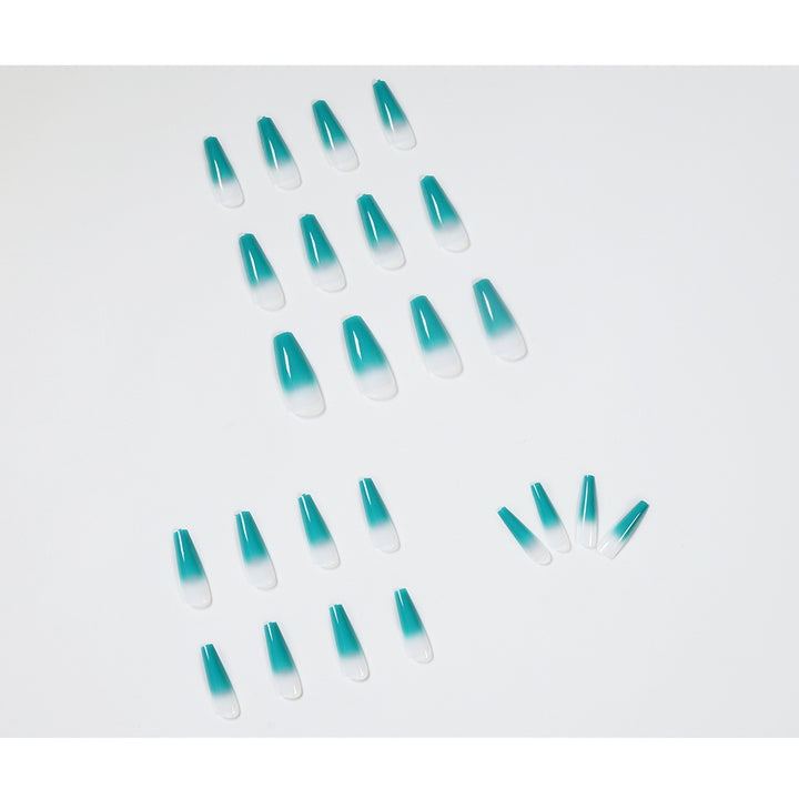 Artful Nail Extensions with Ombre Effect Bowlift