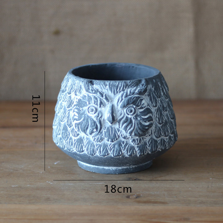 Decorative Owl Ceramic Pot Bowlift