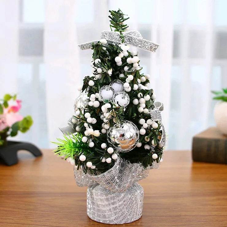 BowLift | Christmas Ornaments Tree 20cm Mini Christmas Decoration Tree Christmas Day Mall Decoration Desktop Ornaments Small Tree