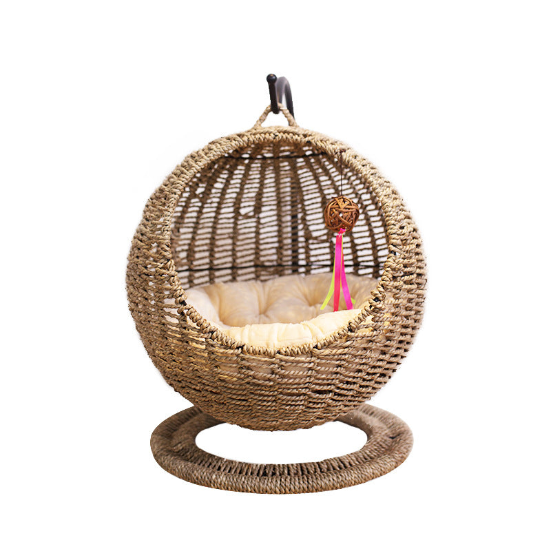 Hanging chair made of natural material Bowlift