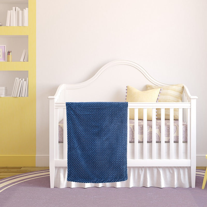 Women Cozy Reversible Blanket with Cable Pattern Bowlift