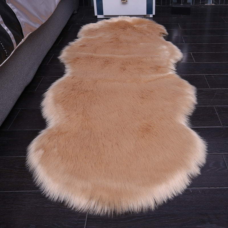 BowLift | Irregular Shape Solid Color Rug Multi Colors Soothing Indoor Rug Polyester Non-Slip Back Machine Washable Rug for Room