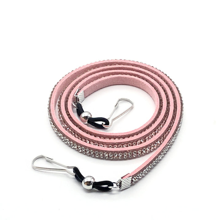 Decorative Crystal-Accent Eyewear Strap Bowlift