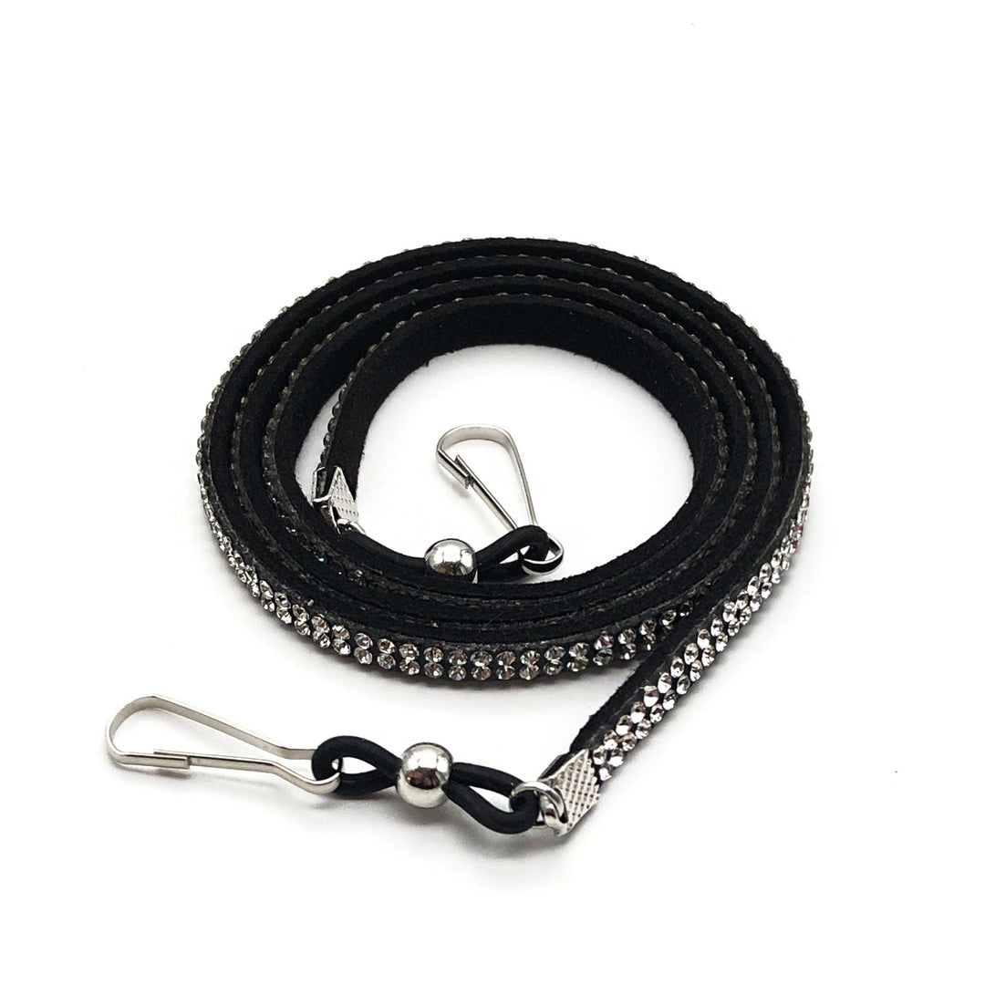 Decorative Crystal-Accent Eyewear Strap Bowlift