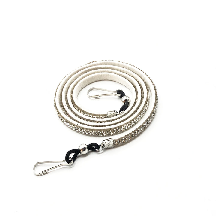 Decorative Crystal-Accent Eyewear Strap Bowlift