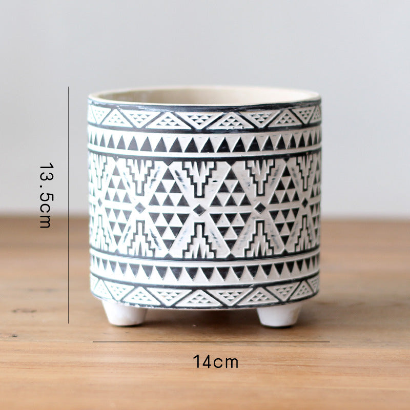 Decorative flower pot with elegant pattern Bowlift
