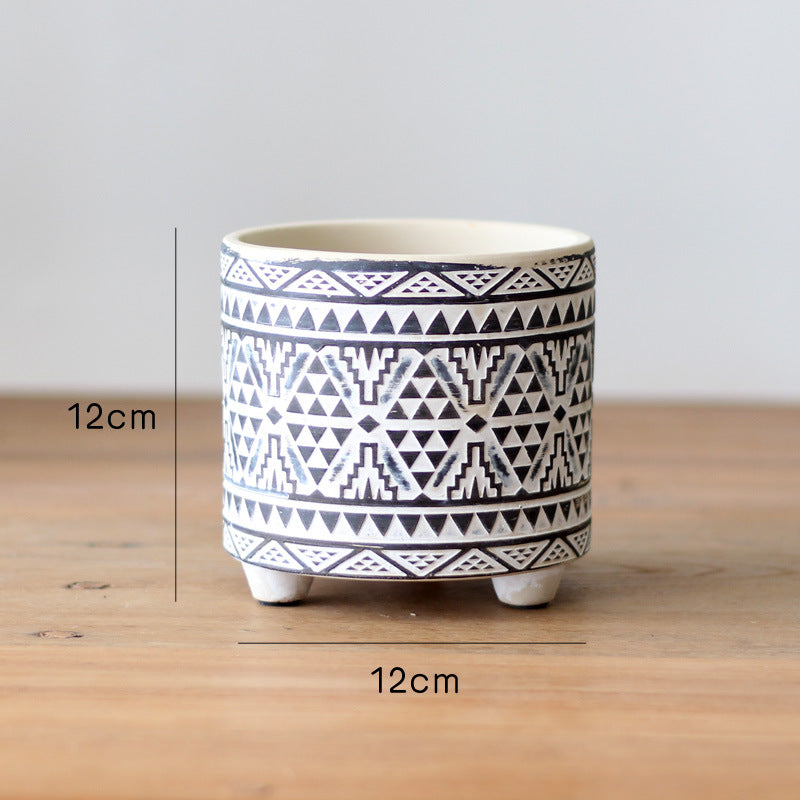 Decorative flower pot with elegant pattern Bowlift