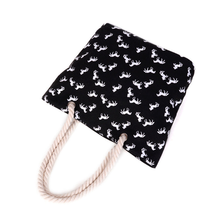 Beach bag in playful horse pattern Bowlift