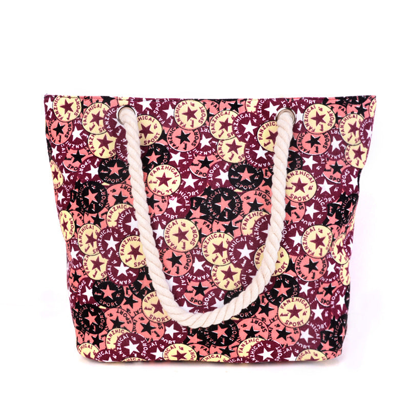 Large and Colorful Casual Beach Bag Bowlift