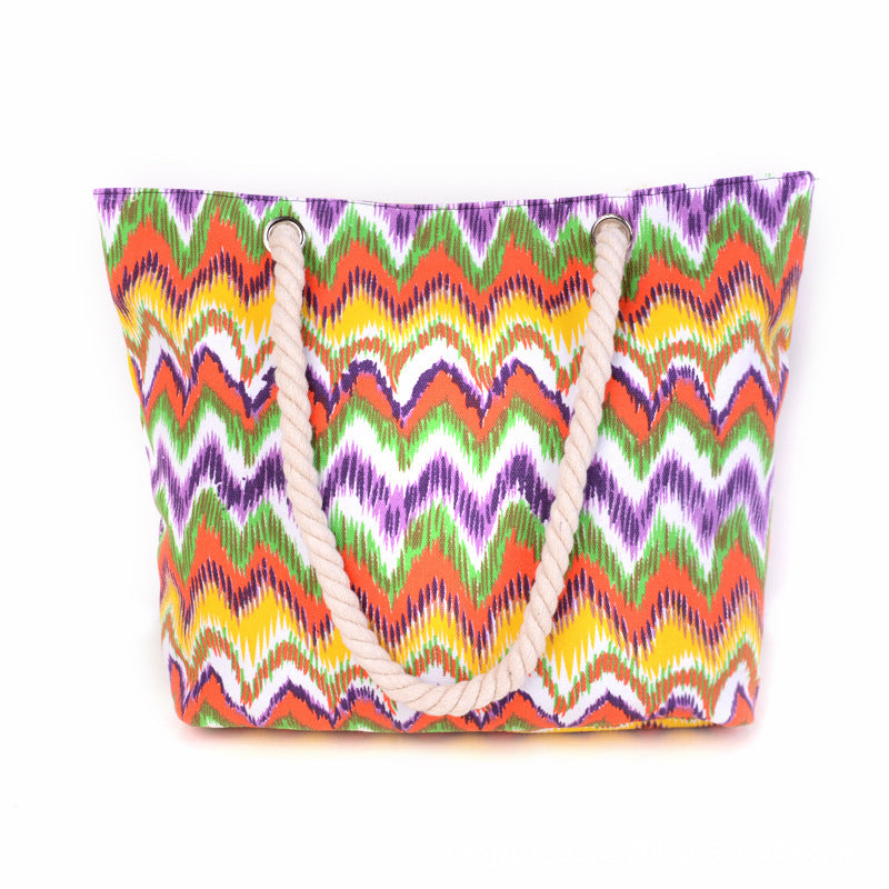 Large and Colorful Casual Beach Bag Bowlift