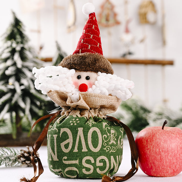 Cute Christmas figure with heart pouch Bowlift