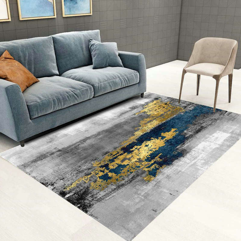 Modern Living Rug Decorative Rug Multicolor Print Rug Synthetic Stain Resistant Machine Washable Non-Slip Backing Rug | Bowlift