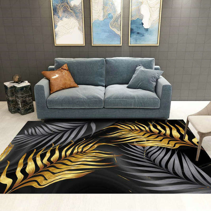 Modern Living Rug Decorative Rug Multicolor Print Rug Synthetic Stain Resistant Machine Washable Non-Slip Backing Rug | Bowlift