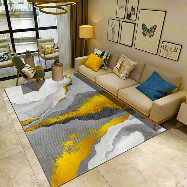 Multi-Color Geometric Rug Polypropylene Modern Rug Washable Stain Resistant Non-Slip Rug for Home | Bowlift