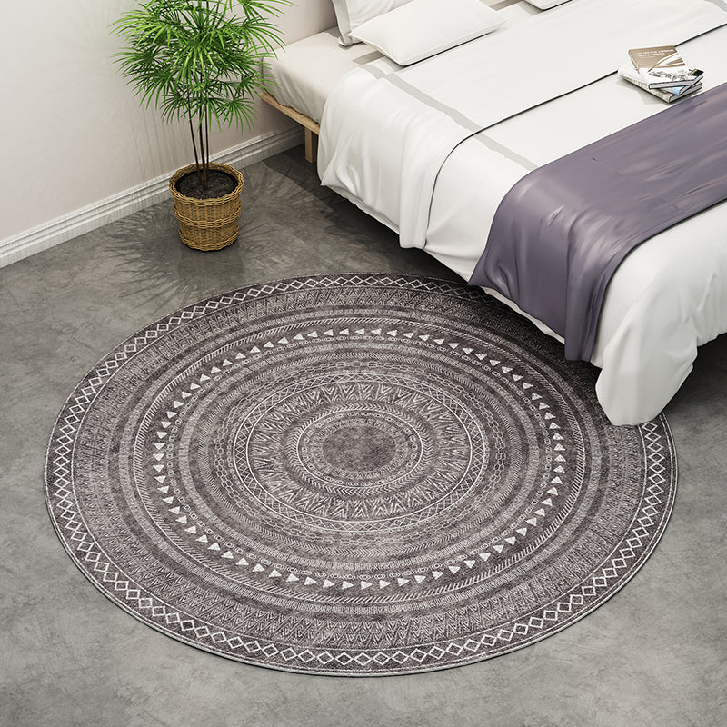 BowLift | Southwest Bedroom Rug Multicolored Geometric Pattern Indoor Rug Polyester Non-Slip Back Pet-Friendly Area Rug