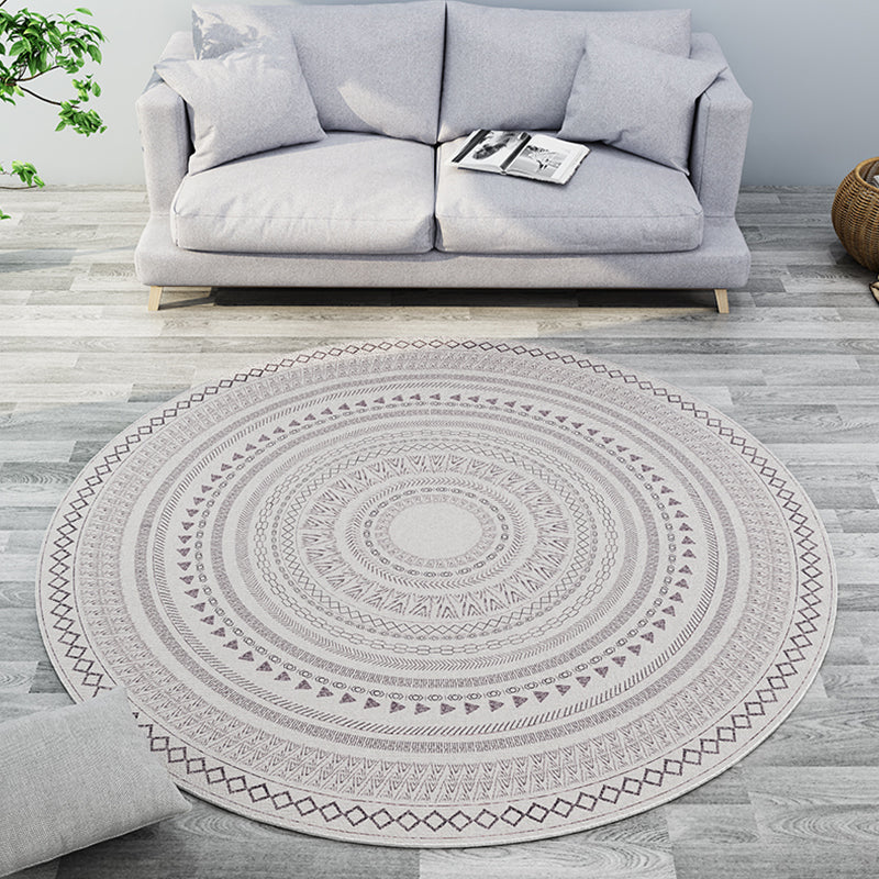 BowLift | Southwest Bedroom Rug Multicolored Geometric Pattern Indoor Rug Polyester Non-Slip Back Pet-Friendly Area Rug